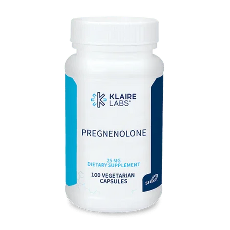 Pregnenolone (25 mg) 100 vegetarian capsules - Klaire Labs - welzo