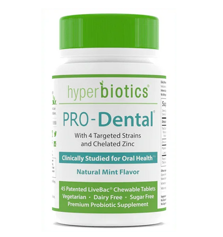 Pro-Dental Probiotics (Natural Mint Flavour) 45 Chewable Tablets – Hyperbiotics - welzo