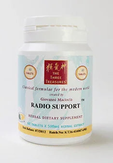 Radio Support (60 x 500mg tablets) - The Three Treasures - Giovanni Maciocia - welzo
