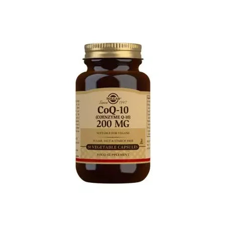 Solgar CoQ10 (Coenzyme Q10) 200 mg Vegetable Capsules Pack of 30