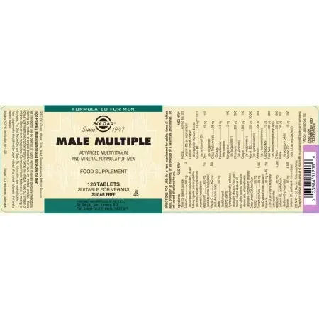 Solgar Male Multiple Tablets Pack