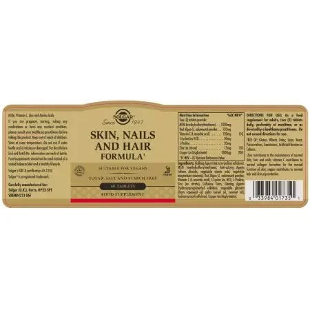 Solgar Skin, Nails and Hair Tablets Pack
