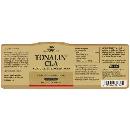 Solgar Tonalin CLA Softgels Pack of 60