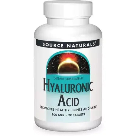 Source Naturals Hyaluronic Acid 100mg 30 Tablets
