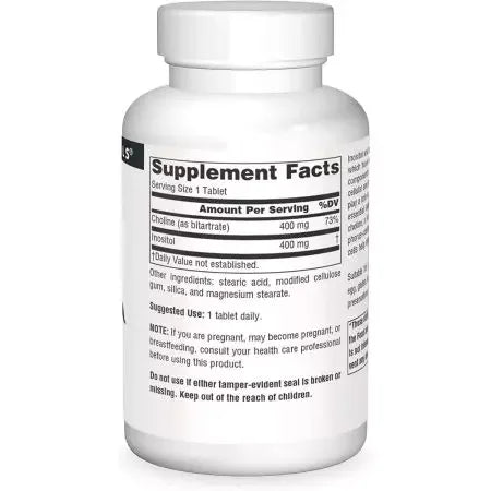 Source Naturals Inositol & Choline 800mg Tablets