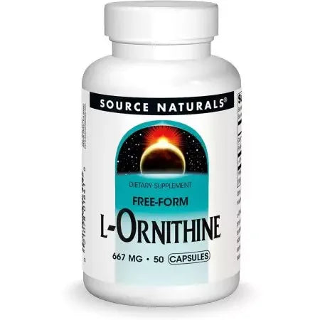 Source Naturals LOrnithine 667mg 50 Capsules