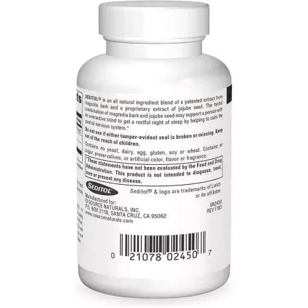 Source Naturals Seditol 365mg Capsules