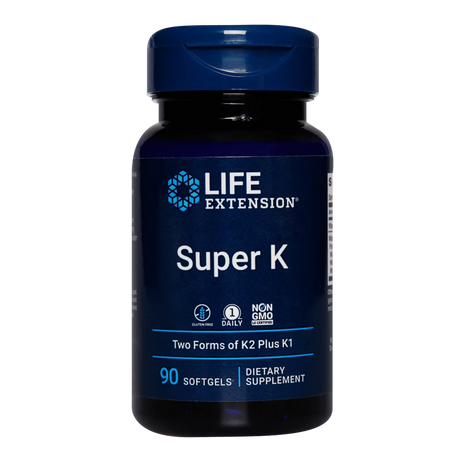 Super K (vitamin K2) with Advanced K2 Complex - 90 Softgels - Life Extension - welzo