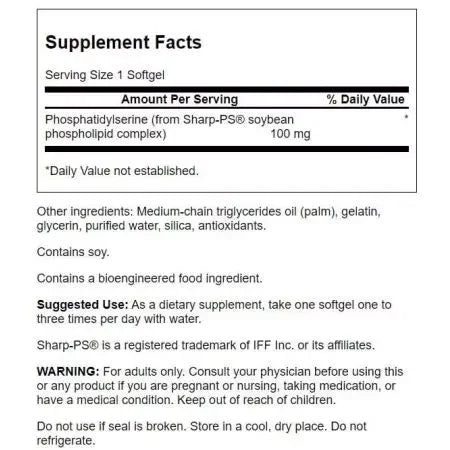 Swanson Phosphatidylserine 100 mg 90 Softgels
