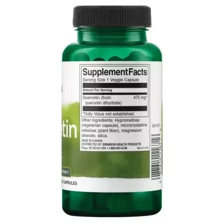 Swanson Quercetin 475mg 60 Veggie Capsules