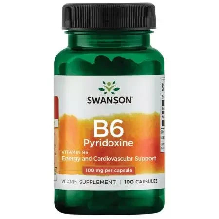Swanson Vitamin B6 Pyridoxine 100mg Capsules