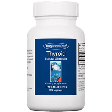 Thyroid Natural Glandular, 100 Capsules - Allergy Research Group - welzo