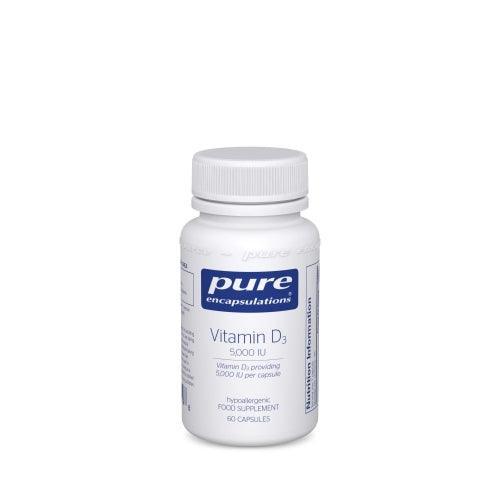 Vitamin D3 5000IU 60 vcaps - Pure Encapsulations - welzo