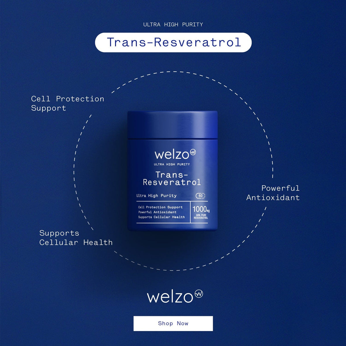 Ultra Purity NMN and Trans-Resveratrol longevity stack – view 7