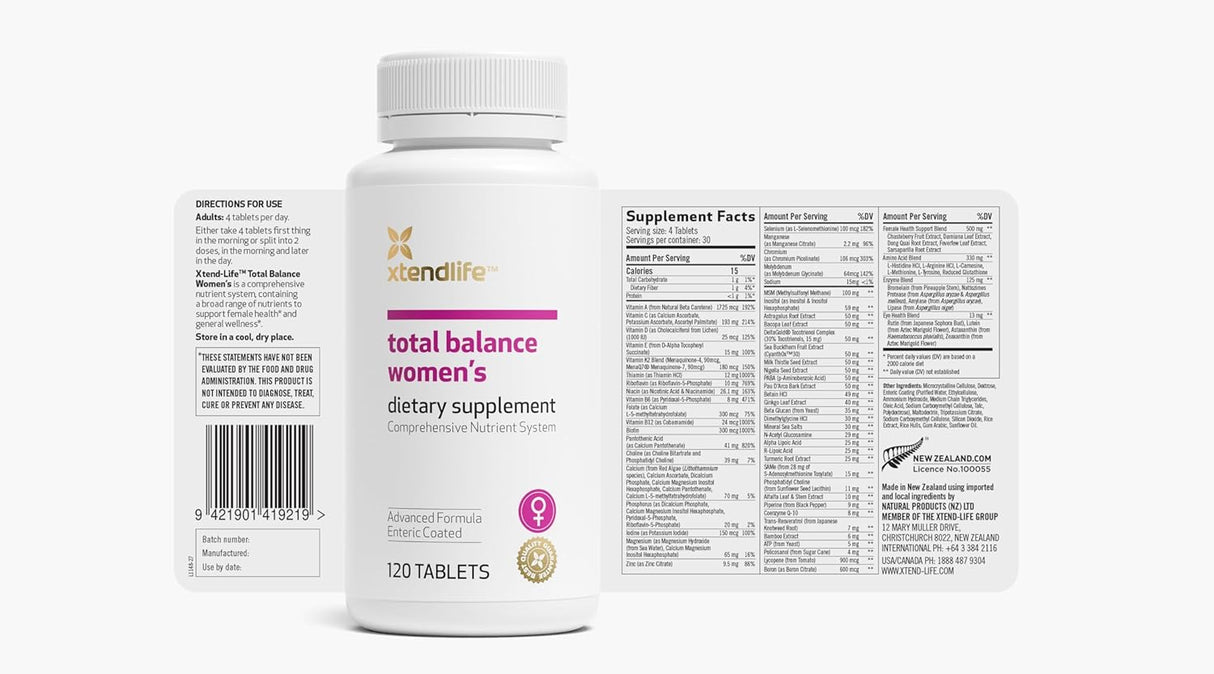 xtendlife Total Balance Women's (120 tabs)