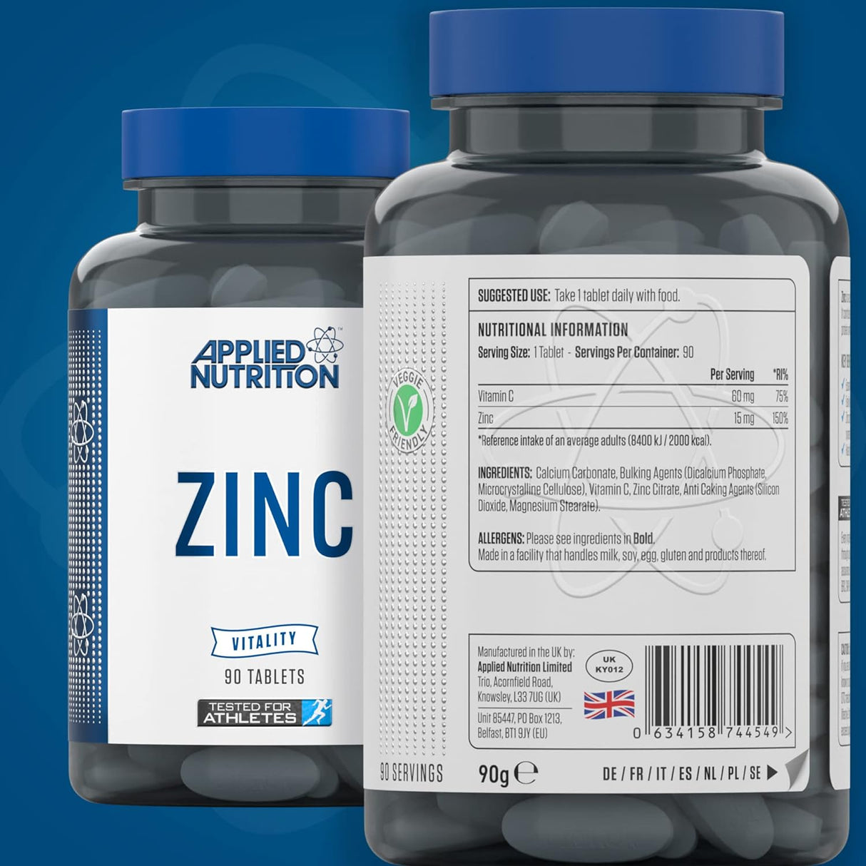 Applied Nutrition Zinc 15 mg (90 tablets)