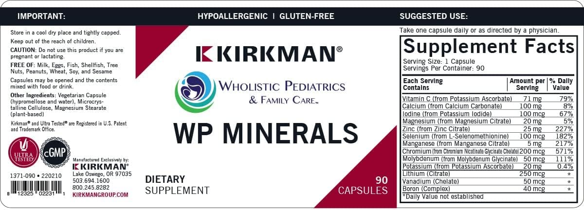 Kirkman - WP Minerals - 90 Capsules