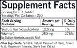 Kirkman Laboratories Vitamin C 250mg, 250 Chewable Tablets