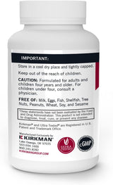 Kirkman Laboratories Vitamin C 250mg, Hypoallergenic, 250 Capsules