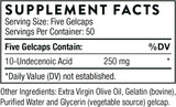 Thorne Undecylenic Acid (formerly Formula SF722) 250 GelCaps