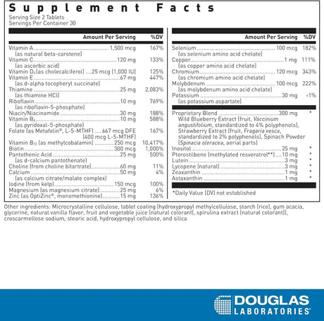 Douglas Labs Ultra Preventive X - 120 Tablets - SOI*)