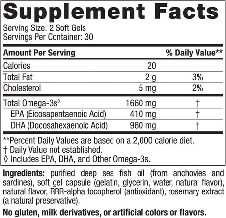 Nordic Naturals DHA Xtra (Strawberry) 1660 mg, 60 Softgels