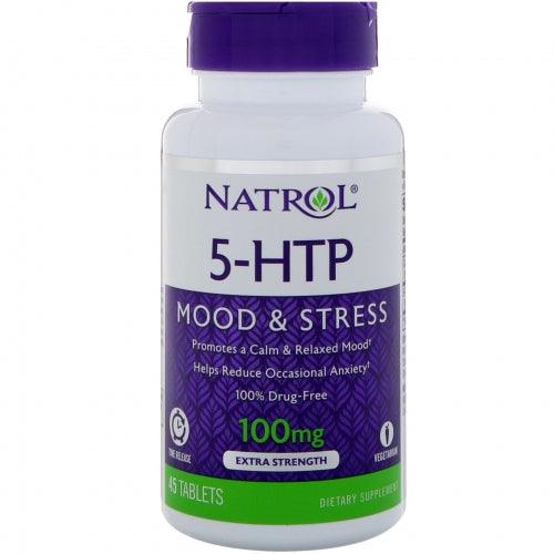 5-HTP TR, Time Release, 100 mg, 45 Tablets - Natrol - welzo