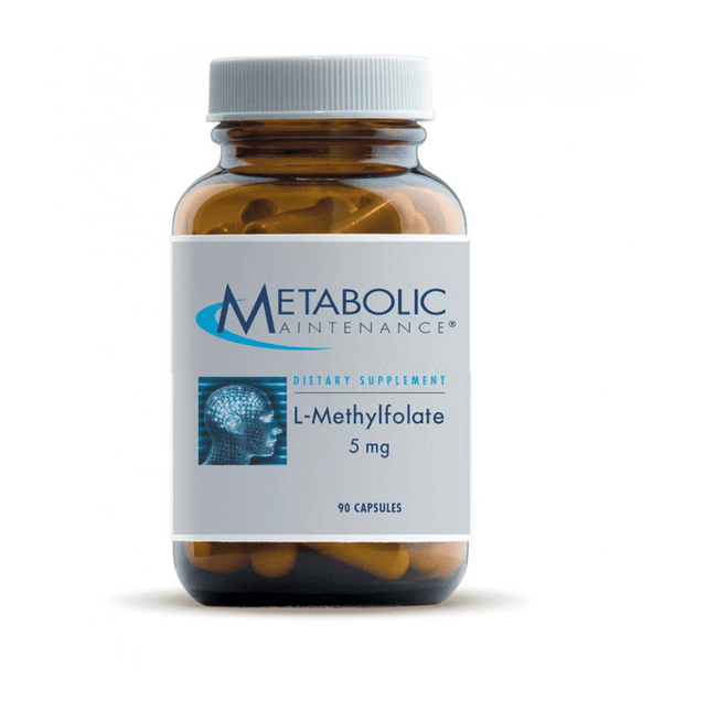 5-MTHF Methyl Folate 5mg, 90 Capsules - Metabolic Maintenance - welzo