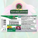 Nature's Answer Echinacea & Goldenseal, Alcohol-Free, 1000mg, 60ml