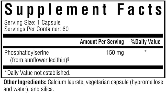 Seeking Health - Phosphatidyl Serine 150 mg, 60 Vegetarian Capsules