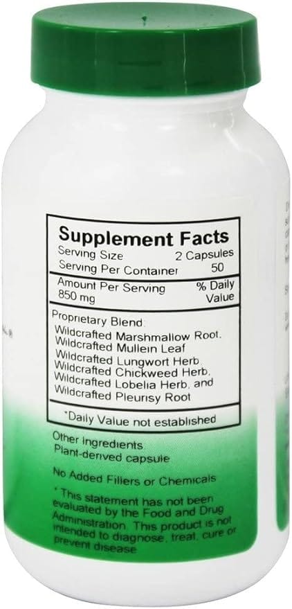 Christopher's Original Formulas Lung and Bronchial, 425 mg (100 Vegetarian Caps)