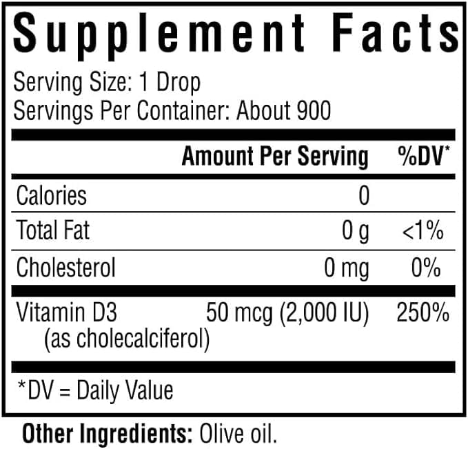 Seeking Health - Optimal Vitamin D Liquid - 2,000 IU per Drop