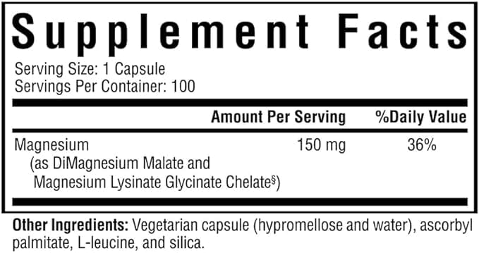 Seeking Health - Optimal Magnesium - 150 mg - 100 Vegetarian Capsules