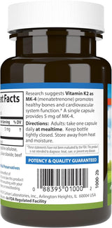 Carlson Labs Vitamin K2 - 5mg - 60 Capsules