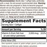 Nature's Way Vitamin A, 3,000 mcg - 100 Softgels