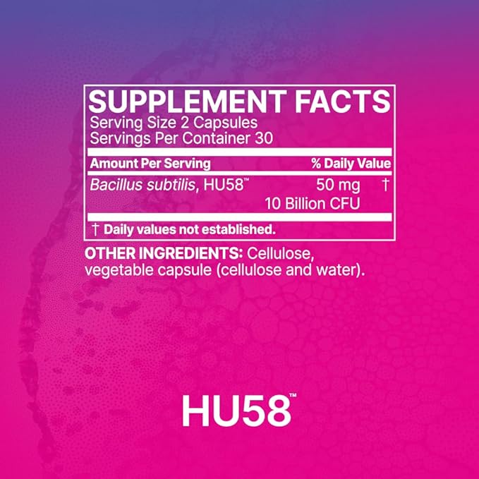 Microbiome Labs HU58 High Potency Bacillus Subtilis, 60 caps