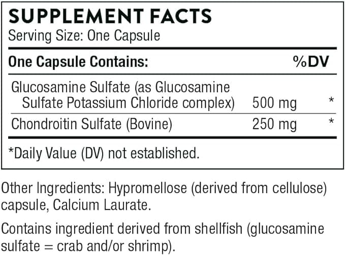 Thorne Research Glucosamine Chondroitin, 90 Veggie Caps