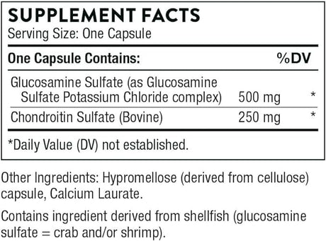 Thorne Research Glucosamine Chondroitin, 90 Veggie Caps