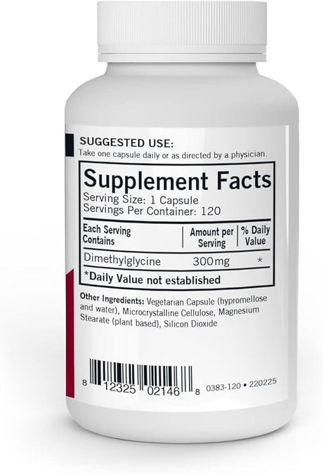 Kirkman Laboratories DMG (Dimethylglycine) Maximum Strength 300 mg (120 caps) - Hypoallergenic