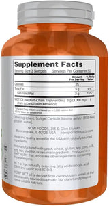 Now Foods (Sports) MCT Oil 1000mg, 150 Softgels