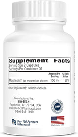 BioTech Magnesium Citrate (180 caps)