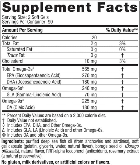 Nordic Naturals Complete Omega (Lemon) - 180 Soft Gels