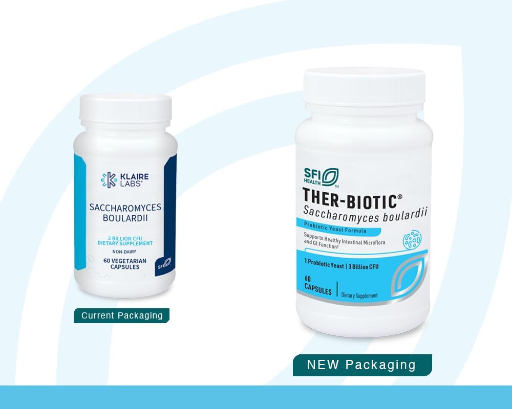 Klaire Labs Ther-Biotic Saccharomyces Boulardii - 60 Capsules