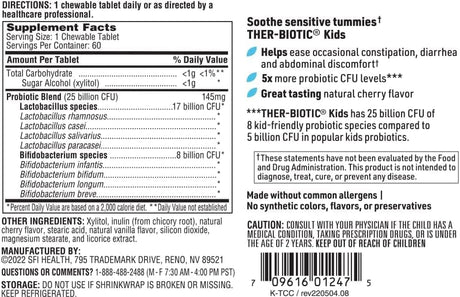 Klaire Labs Ther-Biotic Children’s Chewable, 60 Chewable Tablets