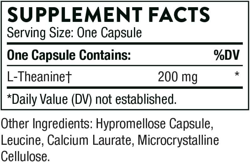 Thorne Research Theanine, 90 Capsules