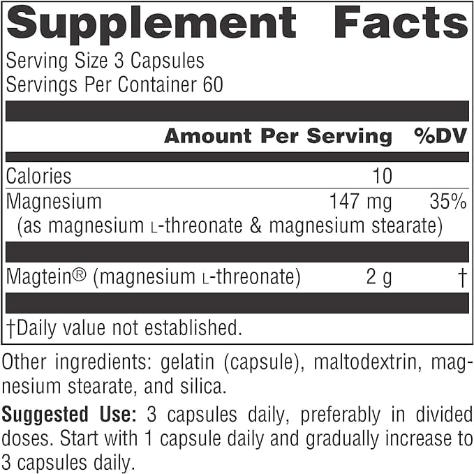 Source Naturals, Magtein Magnesium L-Threonate, 667 mg, 180 Capsules