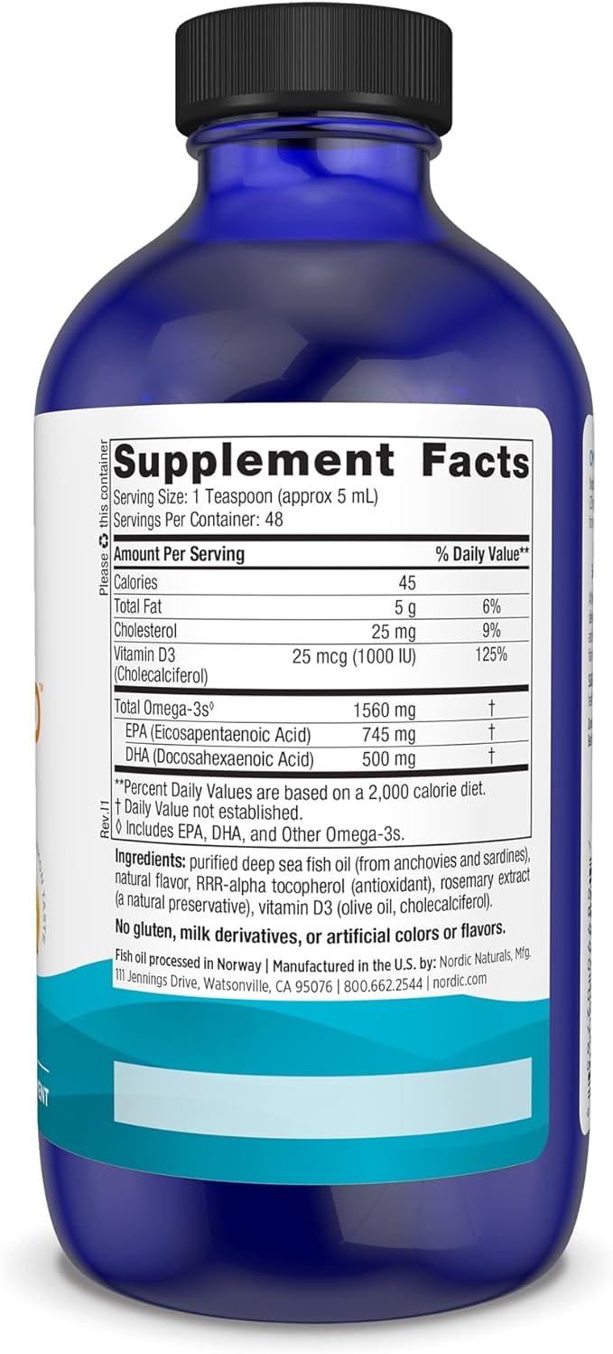 Nordic Naturals - Omega-3D (Lemon) 237 ml