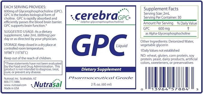 Nutrasal Cerebra GPC, 60ml