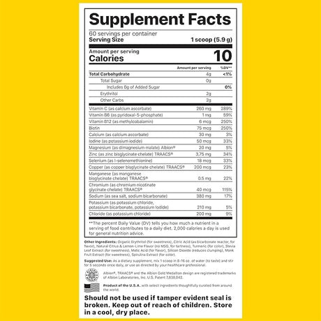 Jigsaw Health Electrolyte Supreme™ Lemon Lime Flavor, 330 g