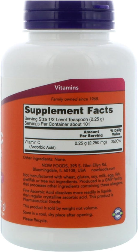 Now Foods Vitamin C Crystals, 227g